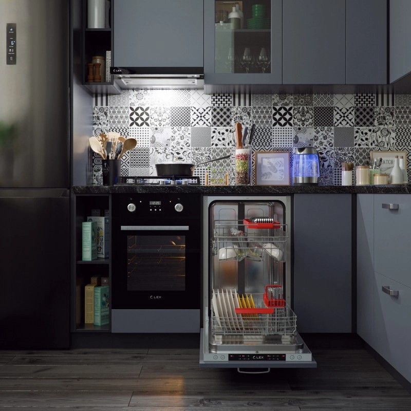 картинка Кухонная вытяжка Lex HUBBLE G 2M 600 BLACK 