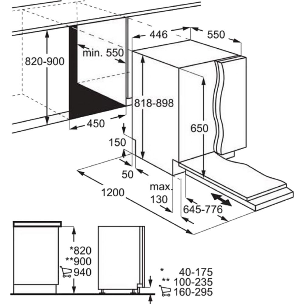 картинка Посудомоечная машина Aeg FSE73407P 