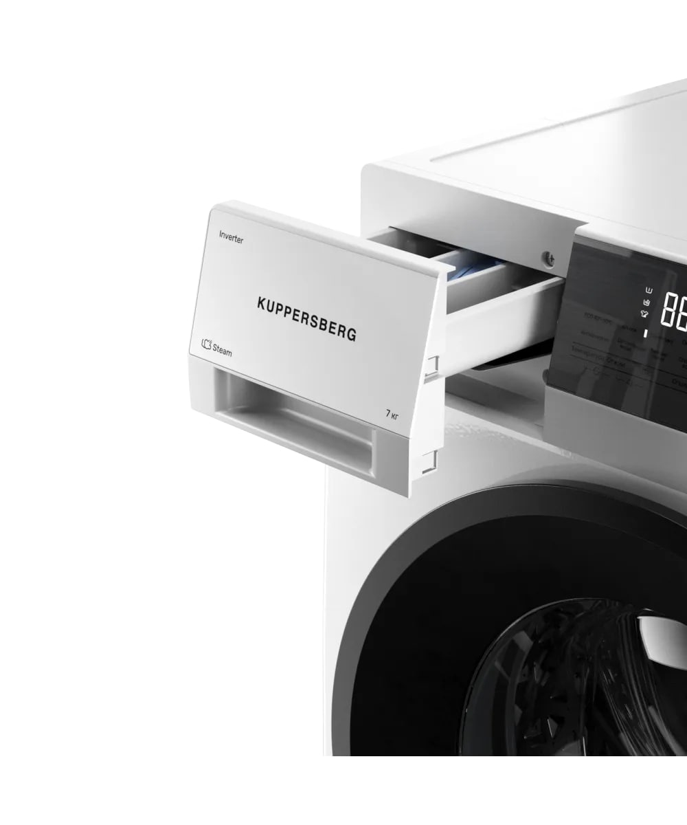 картинка Стиральная машина с паром Kuppersberg WM 400 W  картинка Стиральная машина с паром Kuppersberg WM 400 W
