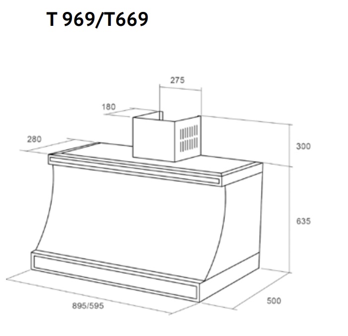 картинка Кухонная вытяжка Kuppersberg T 669 ANT SILVER 