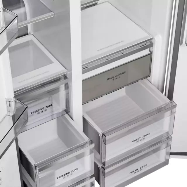 картинка Полувстраиваемый холодильник Kuppersberg RFSN 1990 WG белый 