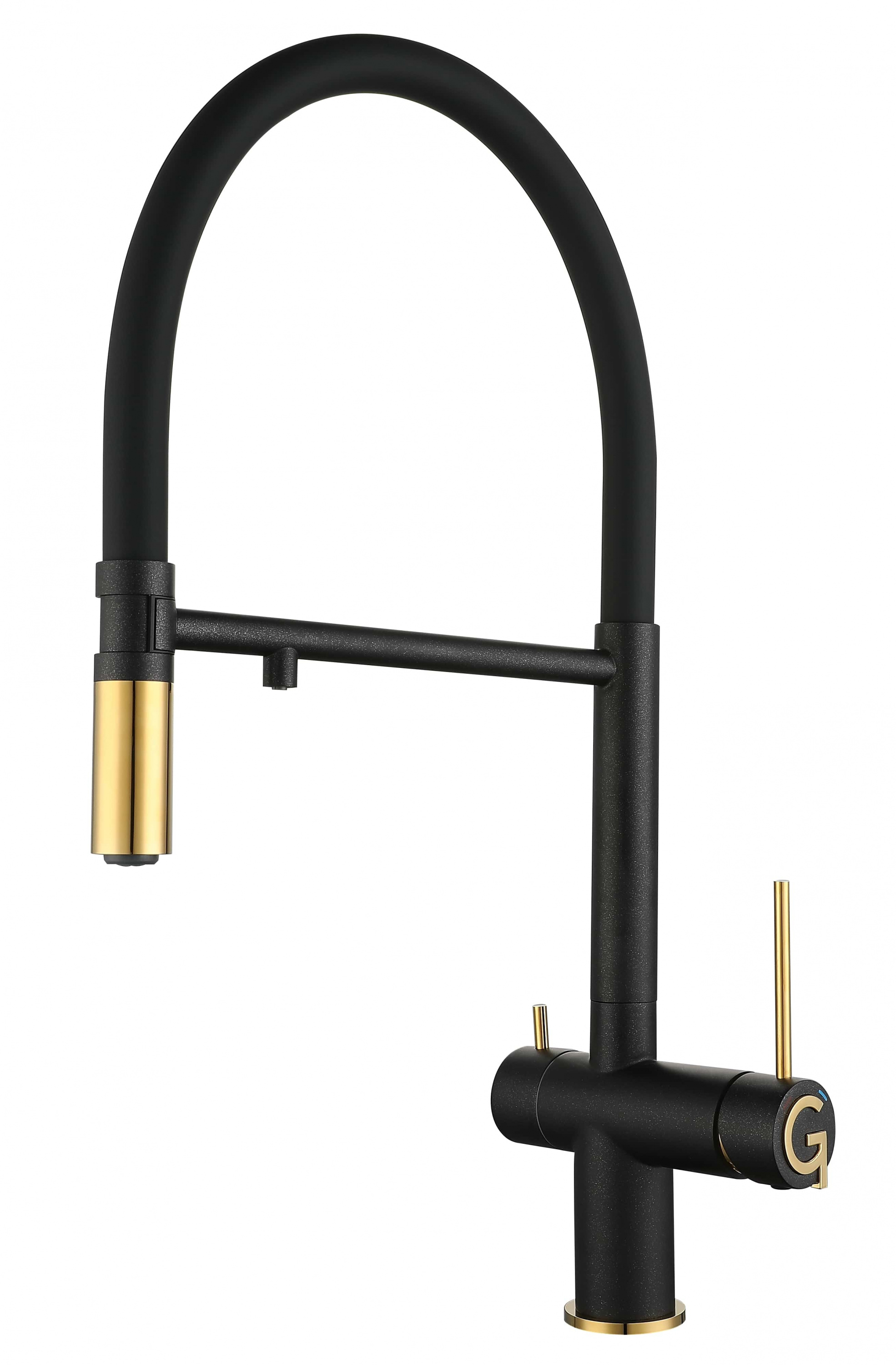 картинка Смеситель Rivelato Adria 1523517 antracite/oro 