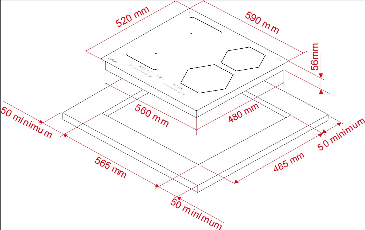 картинка Индукционная варочная панель Monsher MHI 6113 