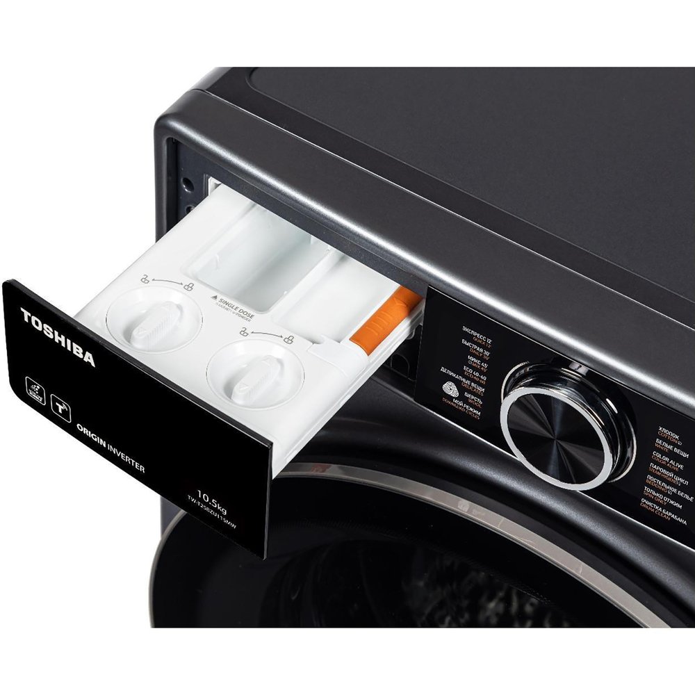 картинка Стиральная машина с паром Toshiba TW-T25BZU115MWRU(MG) серый 