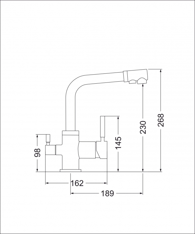 картинка Смеситель Emar EC-3003NS  картинка Смеситель Emar EC-3003NS