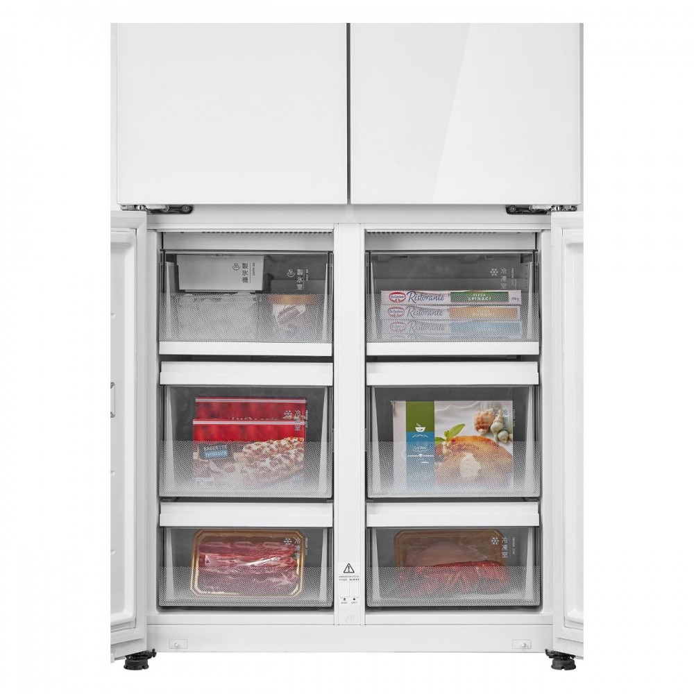 картинка Полувстраиваемый холодильник Toshiba GR-RF695WI-PGJ(67) белый 