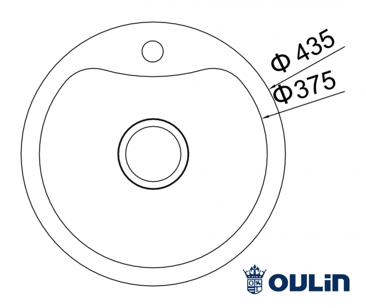 картинка Мойка для кухни Oulin OL-357 