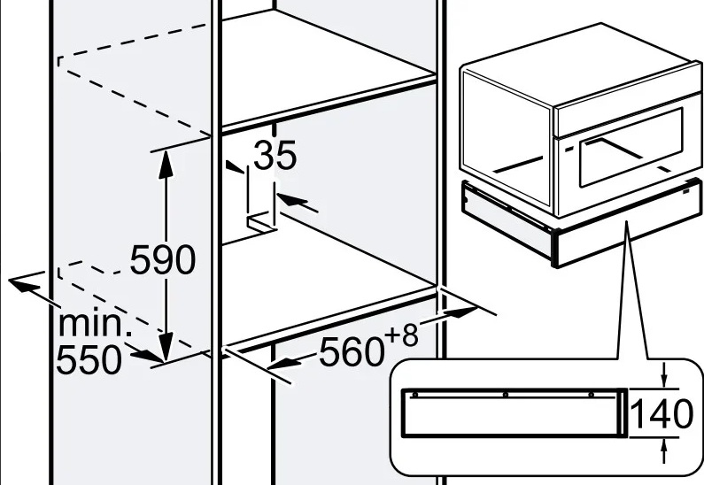 картинка Подогреватель для посуды Gaggenau WSP221102 антрацит  