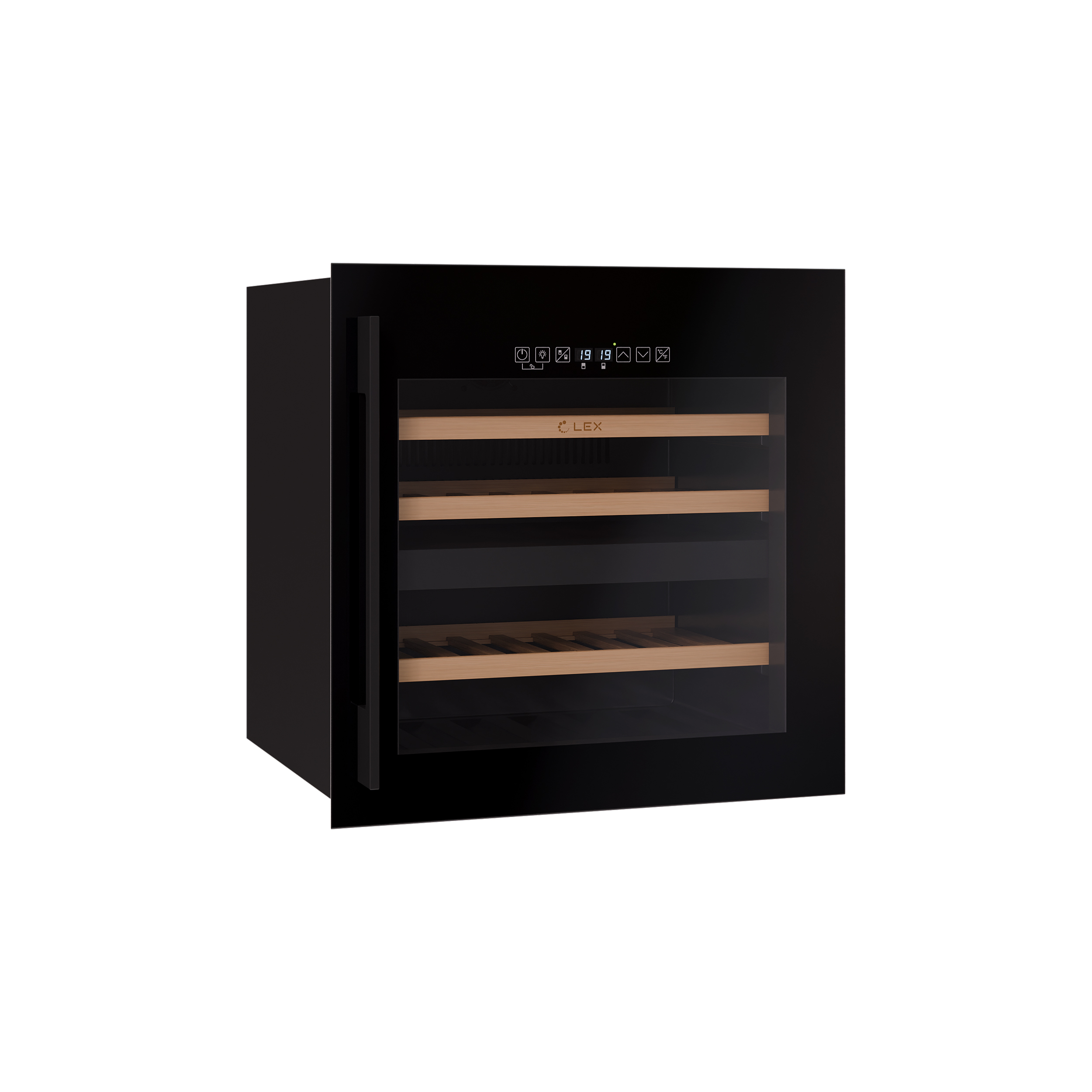 картинка Встраиваемый винный шкаф Lex LWD6036BL dual zone S 