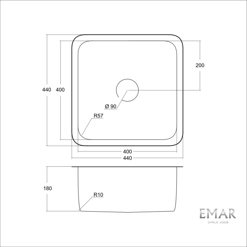 картинка Мойка для кухни Emar EMB-127А PVD Nano Golden  картинка Мойка для кухни Emar EMB-127А PVD Nano Golden