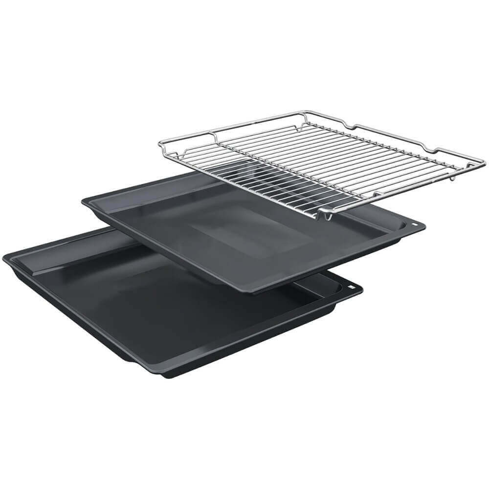 картинка Электрический духовой шкаф с функцией СВЧ Bosch HMG776NB1 черный 