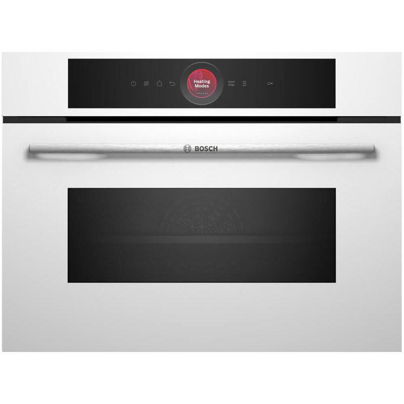 картинка Электрический духовой шкаф с функцией СВЧ Bosch CMG7241W1 белый  картинка Электрический духовой шкаф с функцией СВЧ Bosch CMG7241W1 белый
