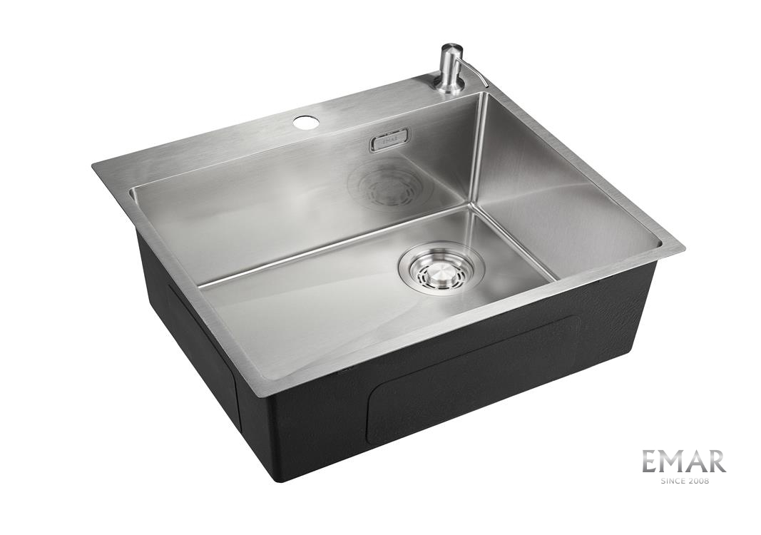 картинка Кухонная мойка Emar EMB-560(TOP) PVD Nano Satin 