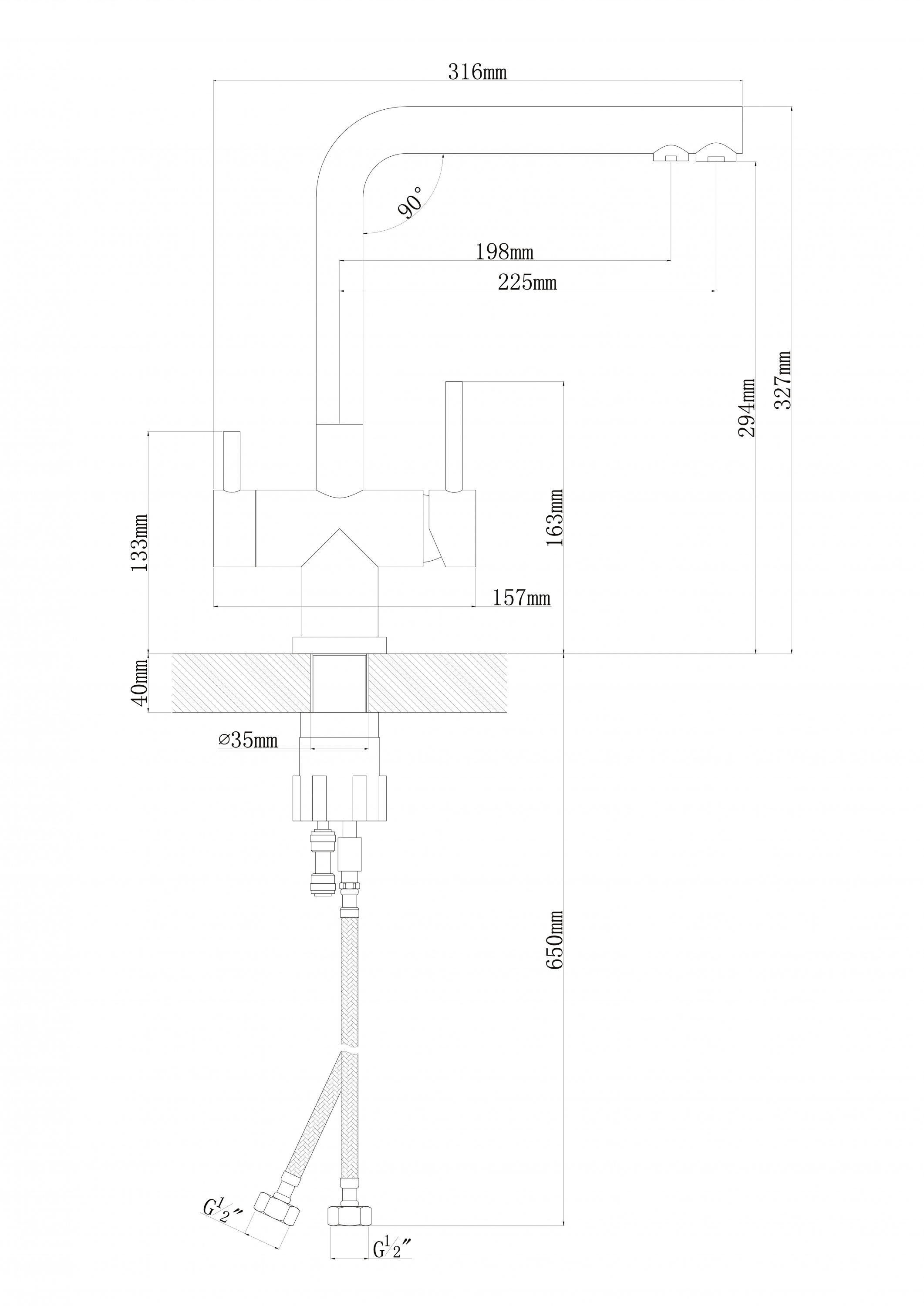 картинка Смеситель Florentina АРЕС FL 
