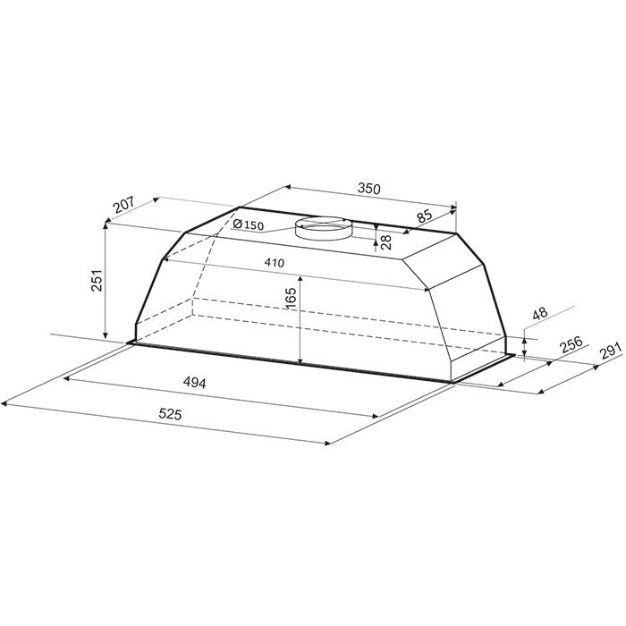 картинка Кухонная вытяжка Krona AMELI 600 INOX S 