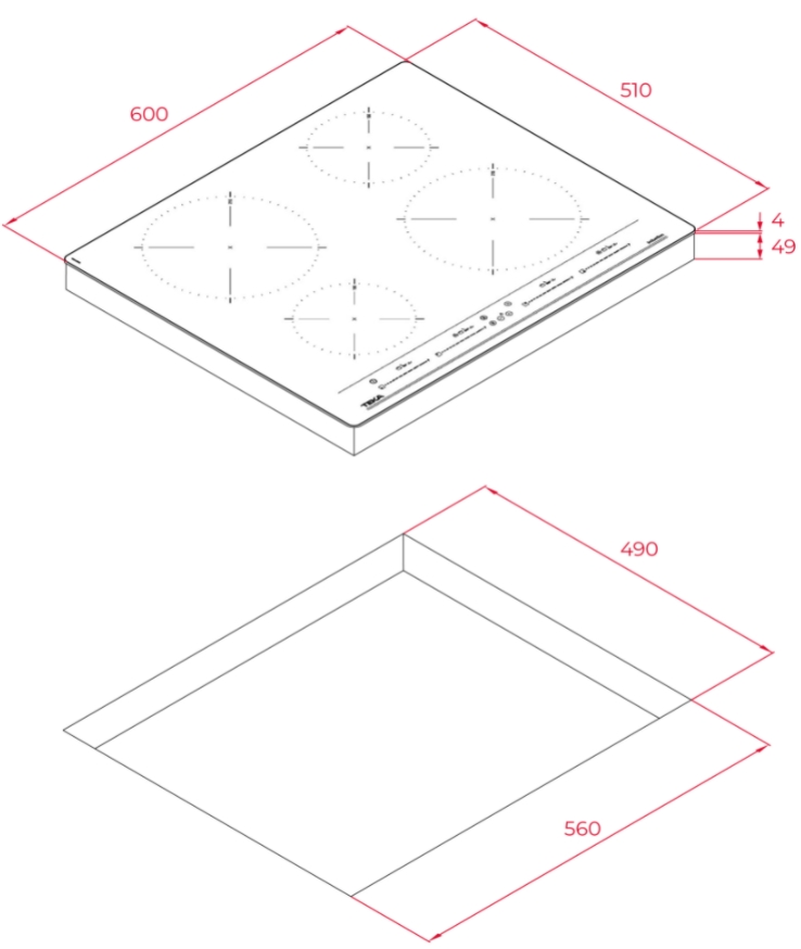 картинка Индукционная варочная панель Teka IZC 64320 MSP BLACK 