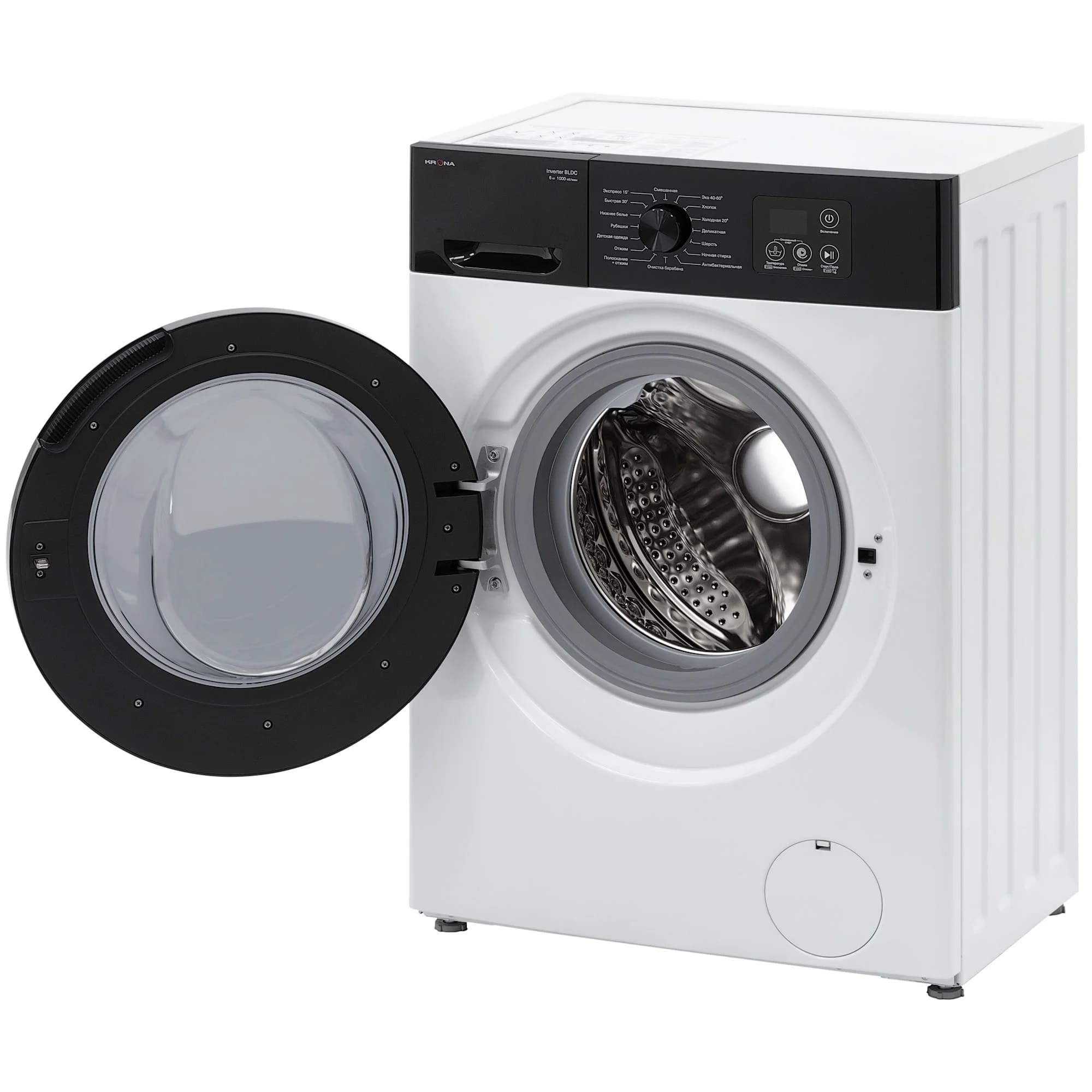 картинка Стиральная машина Krona RHENE WHITE 1000 6K WM  картинка Стиральная машина Krona RHENE WHITE 1000 6K WM