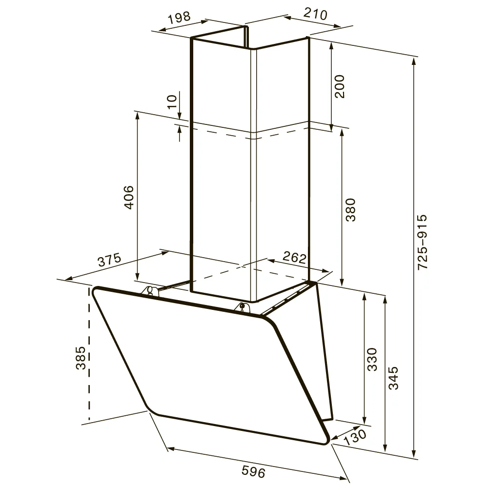 картинка Кухонная вытяжка Krona BELINDA 600 white SGC max 