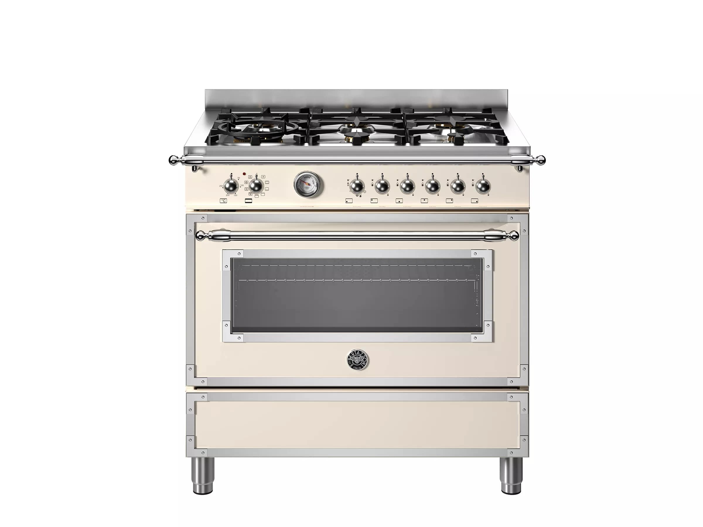 картинка Комбинированная кухонная плита Bertazzoni HER96L1EAVT слоновая кость 