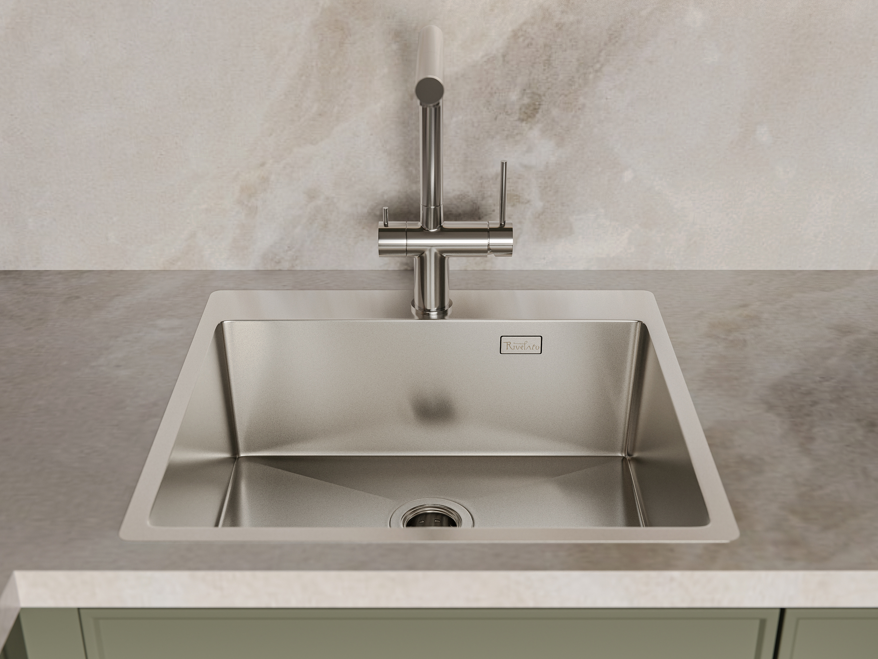 картинка Мойка для кухни Rivelato Rinox 5450 