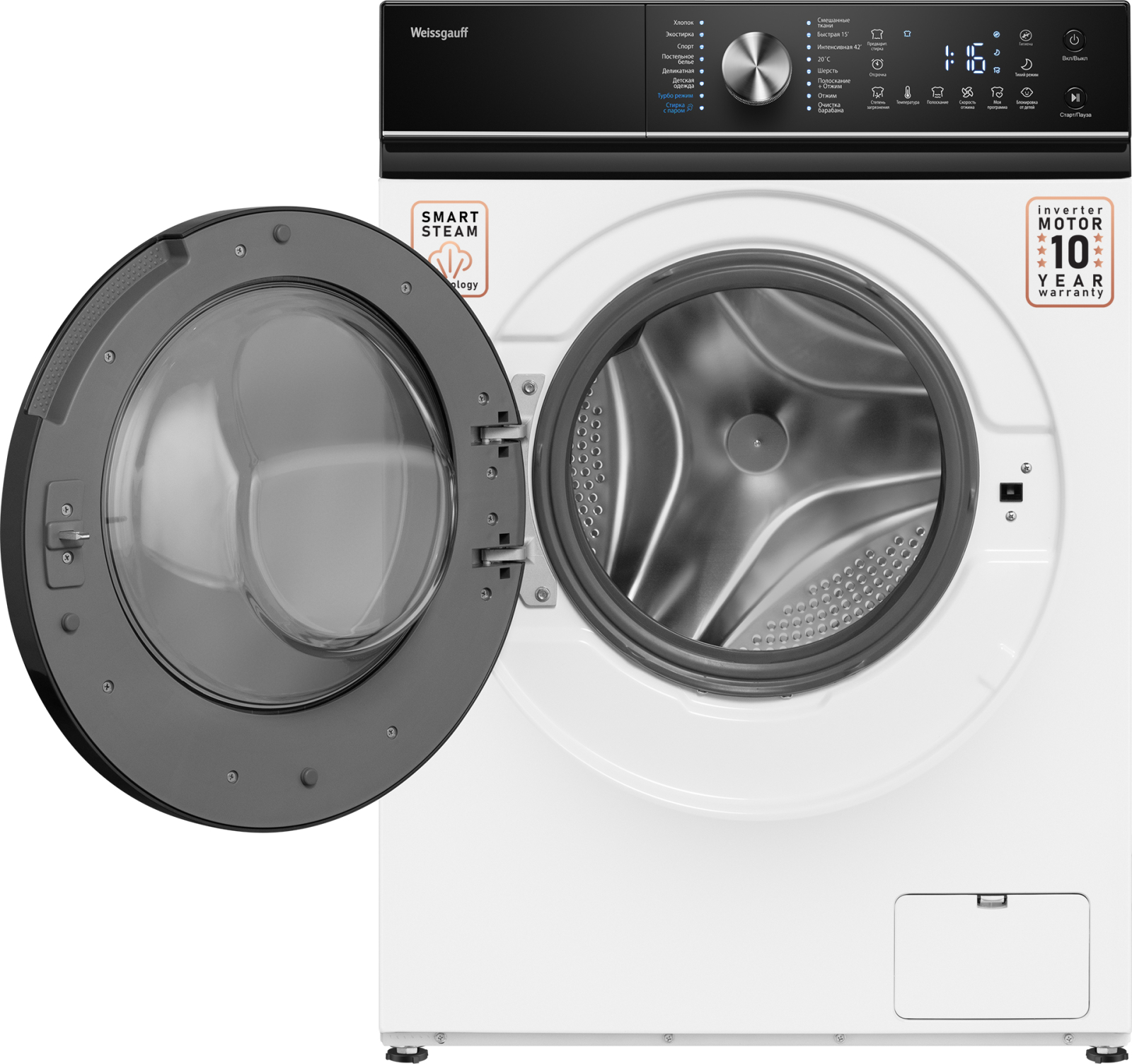 картинка Стиральная машина с паром Weissgauff WM 4106 D 