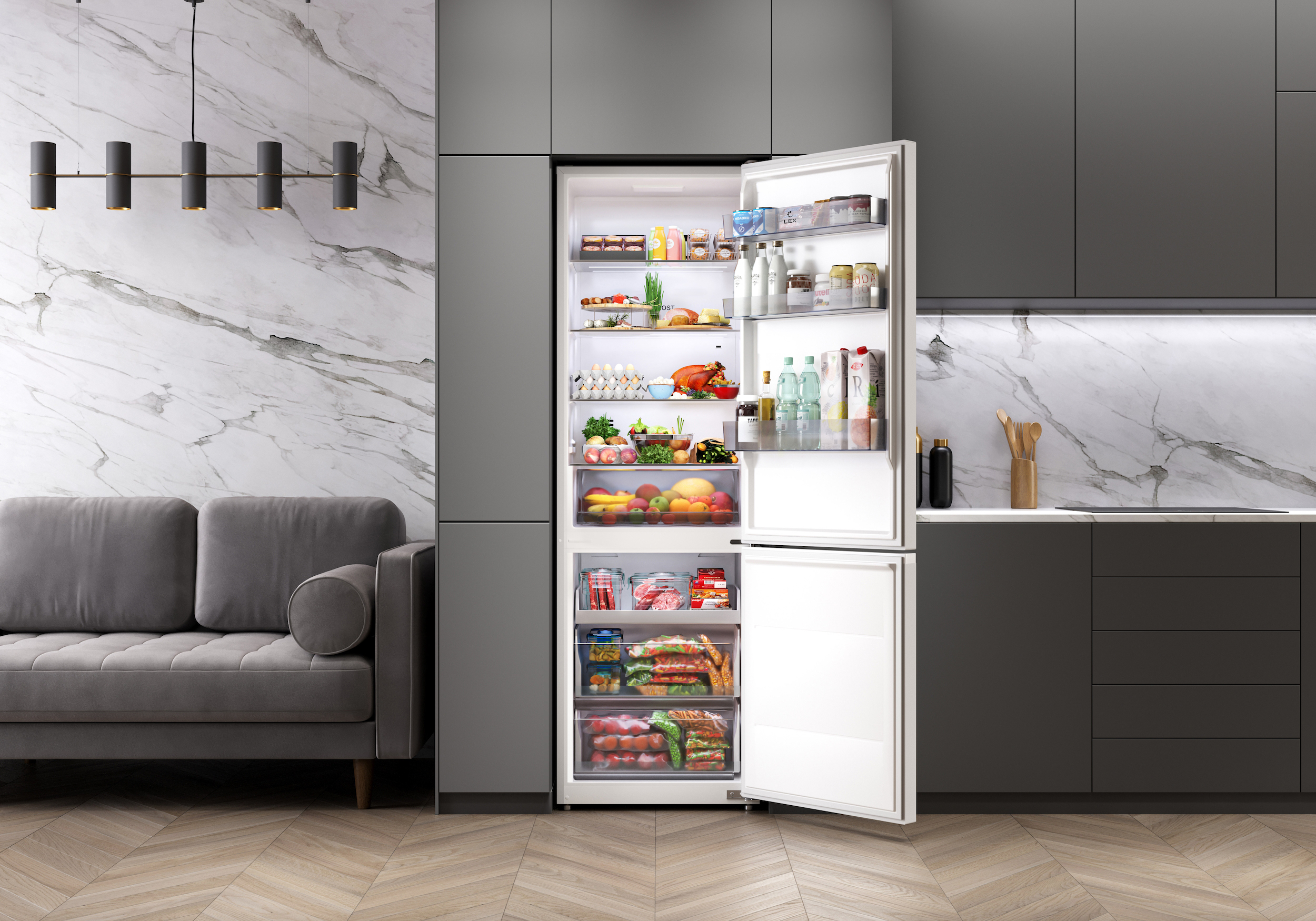 картинка Отдельностоящий холодильник Lex LKB185WGIDMax Wind 