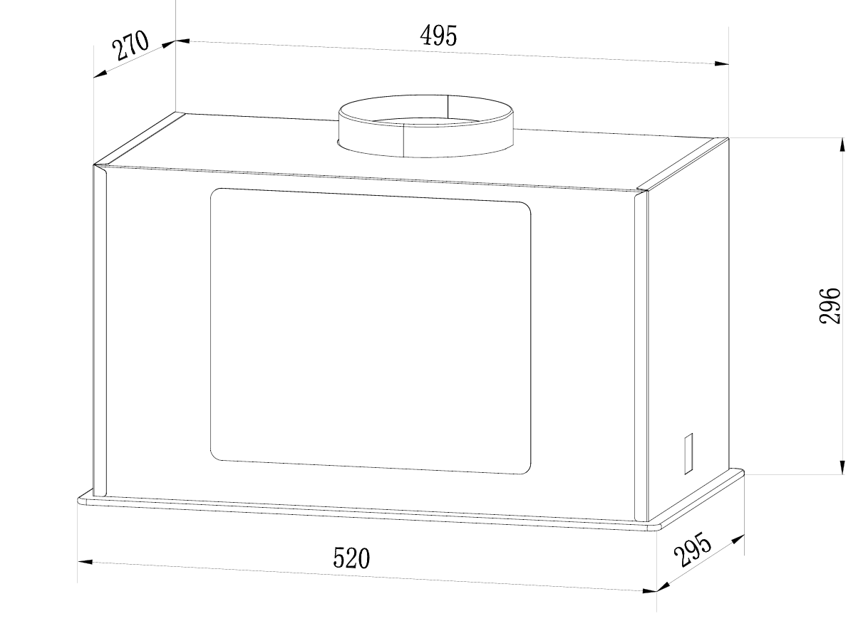 картинка Кухонная вытяжка Weissgauff Quadra 606 Black 