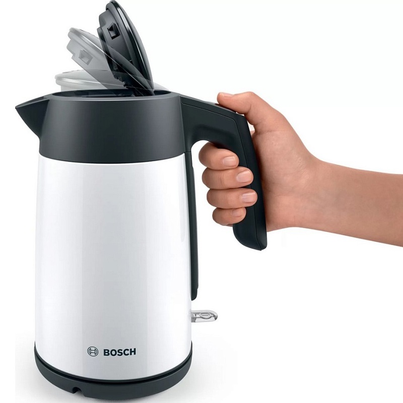 картинка Чайник электрический Bosch TWK7L461 белый  картинка Чайник электрический Bosch TWK7L461 белый