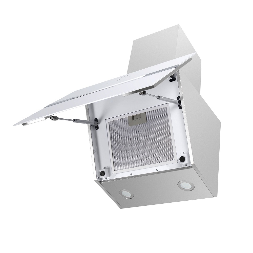 картинка Кухонная вытяжка Maunfeld MERSEY 60 INOX GLASS WHITE  картинка Кухонная вытяжка Maunfeld MERSEY 60 INOX GLASS WHITE