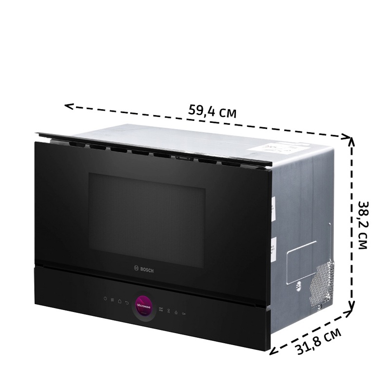 картинка Микроволновая печь встраиваемая Bosch BFR7221B1  картинка Микроволновая печь встраиваемая Bosch BFR7221B1