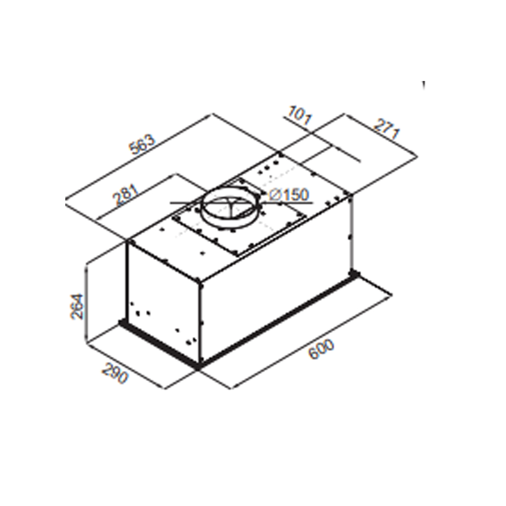 картинка Кухонная вытяжка Maunfeld FANTASY 1000ST 60 белое стекло 
