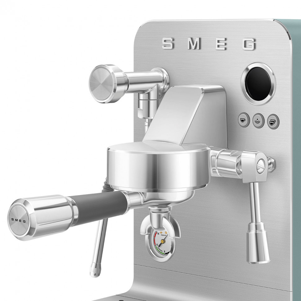 картинка Кофемашина Smeg EMC02EGMEU изумрудная матовая  картинка Кофемашина Smeg EMC02EGMEU изумрудная матовая