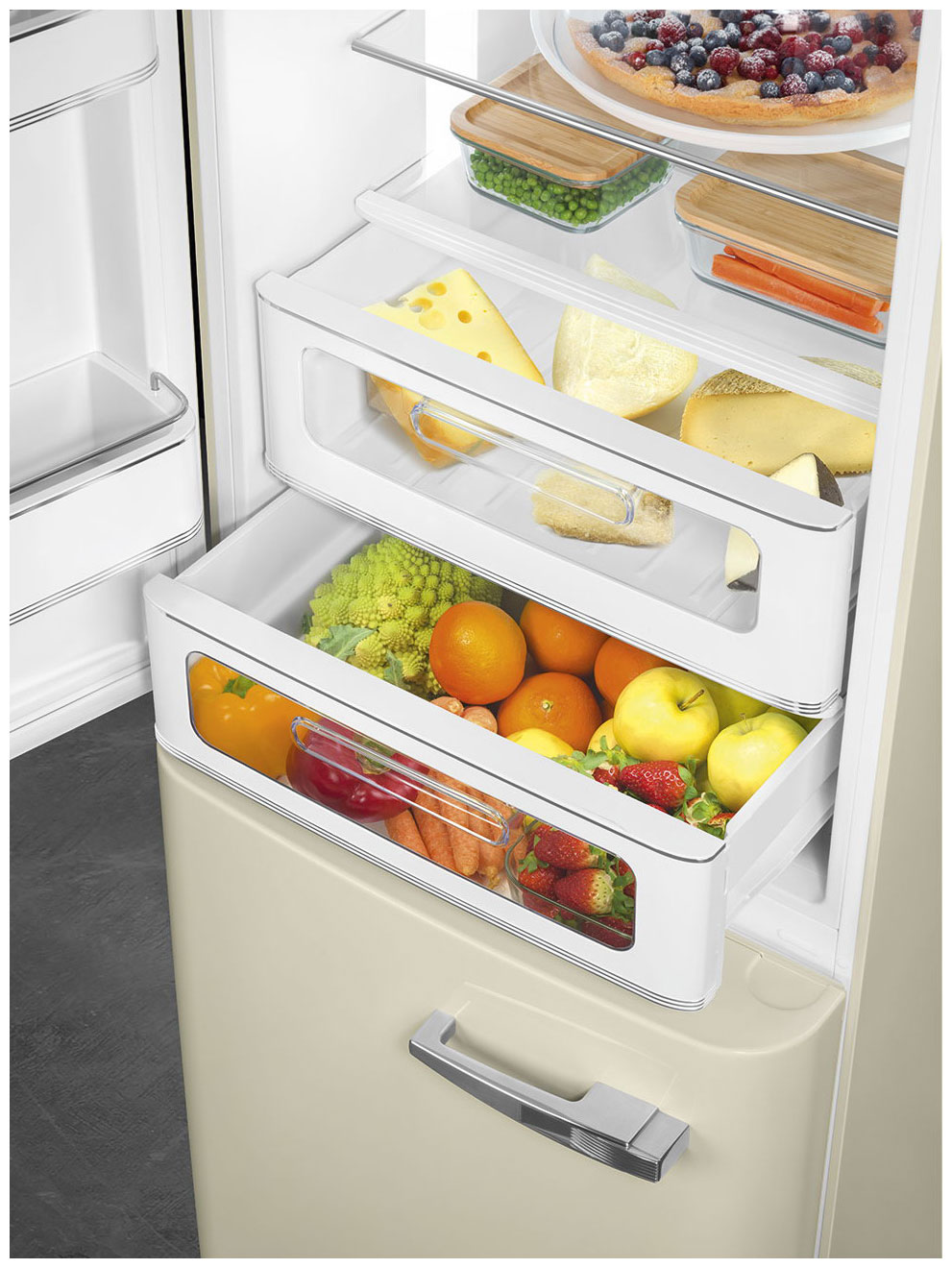 картинка Отдельностоящий холодильник Smeg FAB32LCR5 