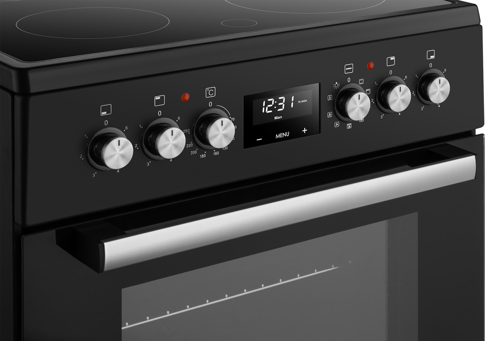 картинка Электрическая кухонная плита Weissgauff WES E12V15 BE 