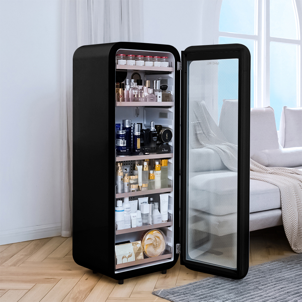картинка Холодильник для косметики и напитков Meyvel MD105-Black  картинка Холодильник для косметики и напитков Meyvel MD105-Black
