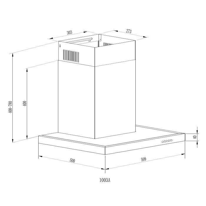 картинка Кухонная вытяжка Evelux Ingrid 60 B 