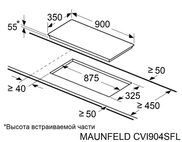 картинка Индукционная варочная панель Maunfeld CVI904SFLBK Inverter  картинка Индукционная варочная панель Maunfeld CVI904SFLBK Inverter
