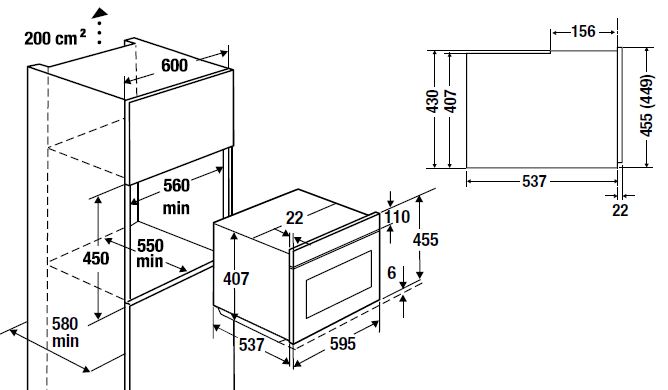 картинка Микроволновая печь Kuppersbusch CM 6330.0 S2 BLACK CHROME 