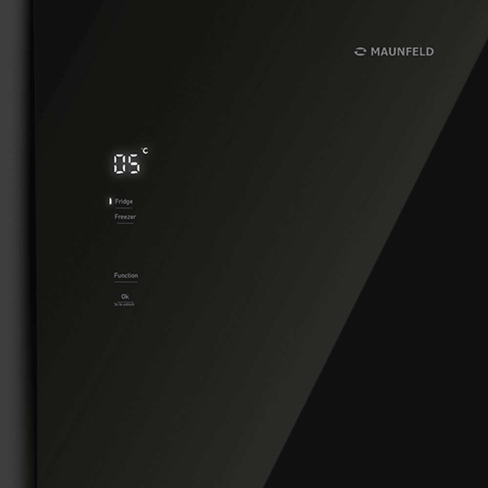 картинка Холодильник MFF191NFB чёрное стекло 