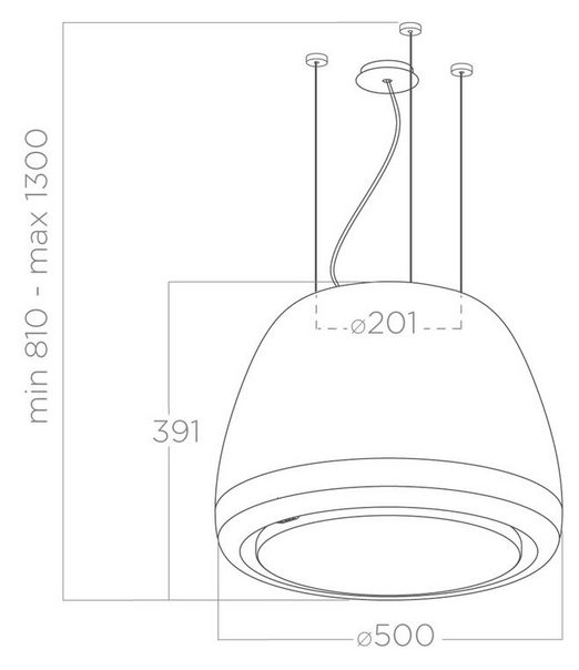 картинка Кухонная вытяжка EDITH CLASSIC/F/50 Белый 