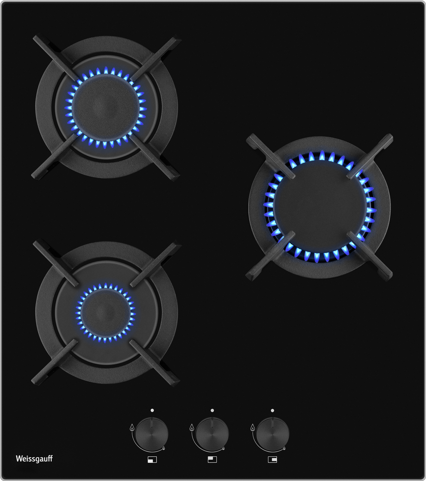 картинка Газовая варочная панель Weissgauff HG 453 BGV 