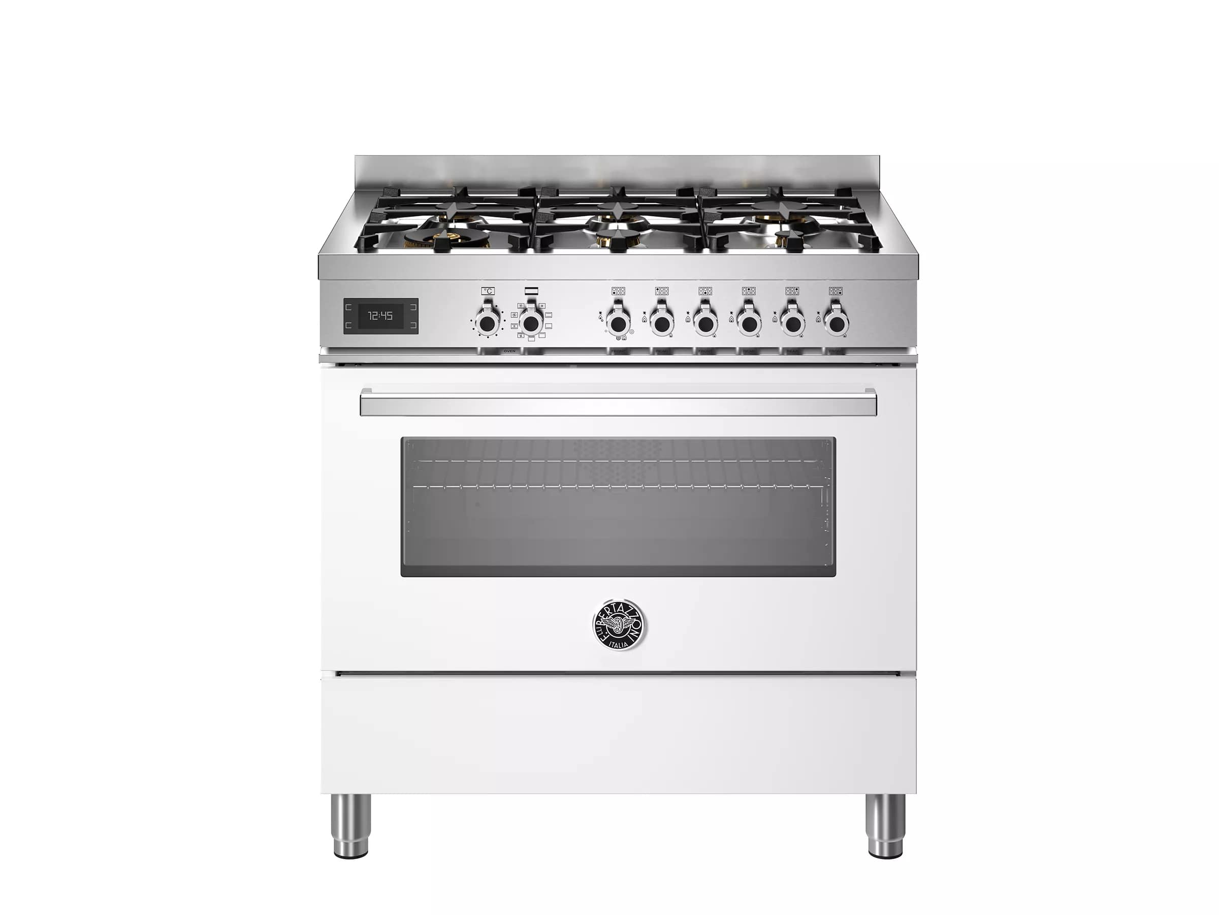картинка Комбинированная кухонная плита Bertazzoni PRO96L1EBIT белая  картинка Комбинированная кухонная плита Bertazzoni PRO96L1EBIT белая