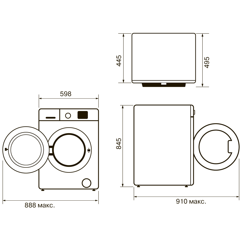 картинка Стиральная машина Krona RHENE WHITE 1000 6K WM  картинка Стиральная машина Krona RHENE WHITE 1000 6K WM