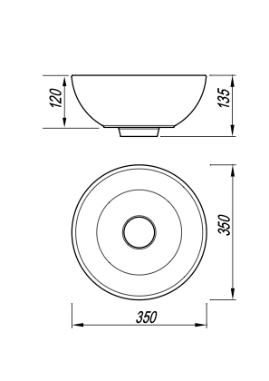 картинка Раковина для ванной Florentina Алтея 350 