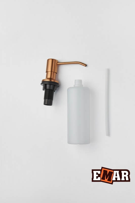 картинка Дозатор для мыла Emar ЕД-401D.PVD Coppery  картинка Дозатор для мыла Emar ЕД-401D.PVD Coppery