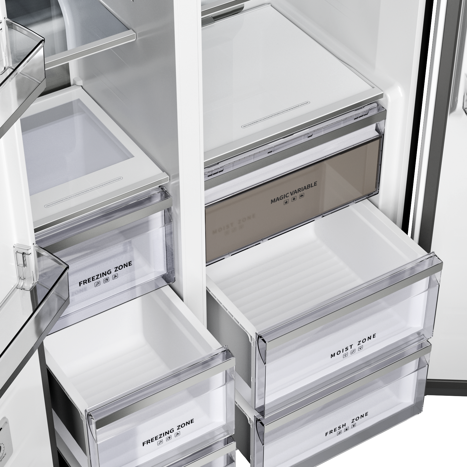 картинка Полувстраиваемый холодильник Kuppersberg RFSN 1990 BG черный 