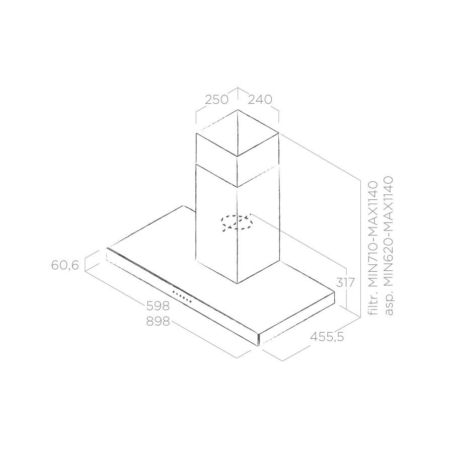 картинка Кухонная вытяжка Elica JOY WHIX/A/90 