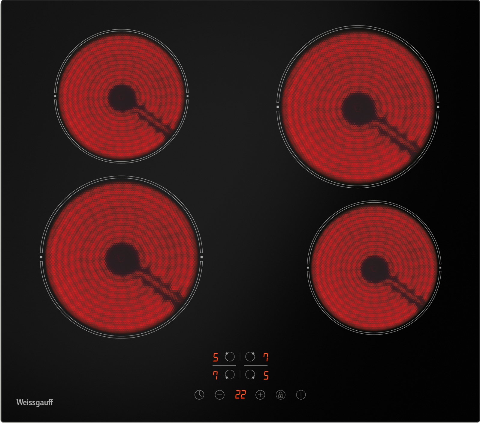 картинка Электрическая варочная панель Weissgauff HV 640 BKS 