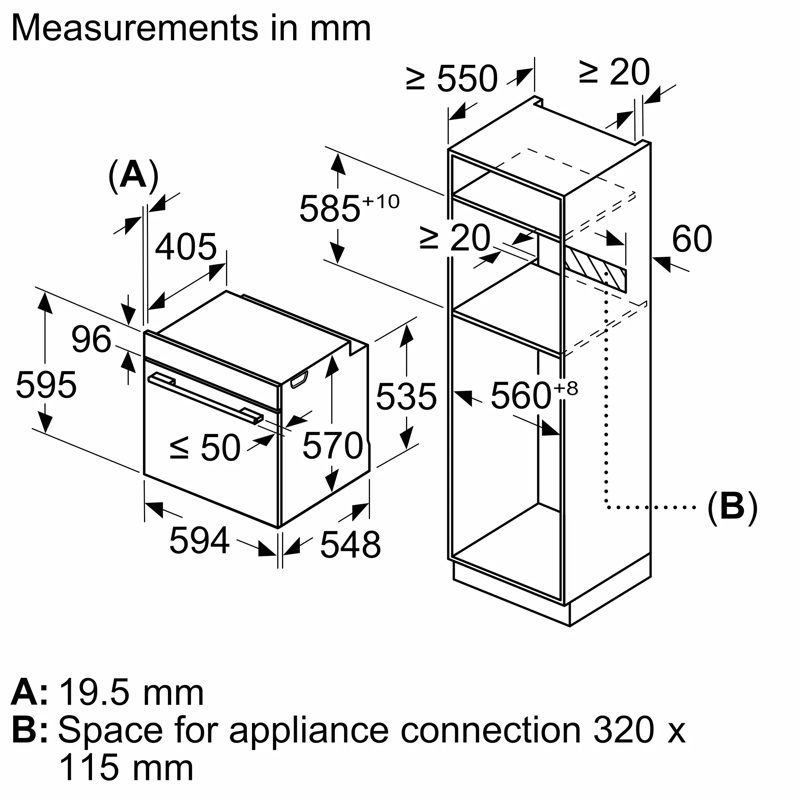 картинка Электрический духовой шкаф с функцией пароварки Bosch HSG7361B1 черный 