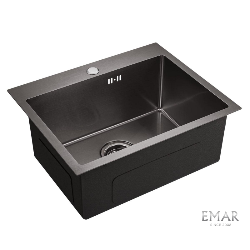картинка Мойка для кухни Emar EMB-115 PVD Nano Dark  картинка Мойка для кухни Emar EMB-115 PVD Nano Dark